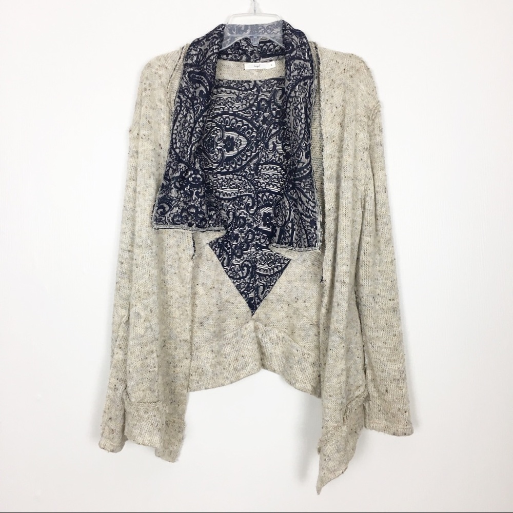 Hazel Sweater‎ Womens Small Cardigan Waterfall Open Front